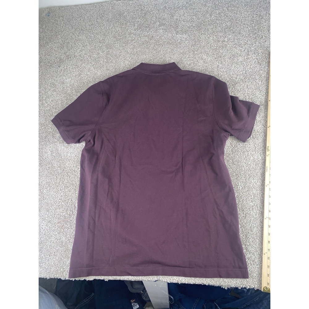 Brooks Brothers Performance Polo Maroon Cotton Mens XL Golden Lamb Preppy Work - Picture 8 of 8